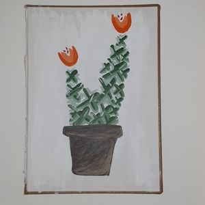Cactus painting
